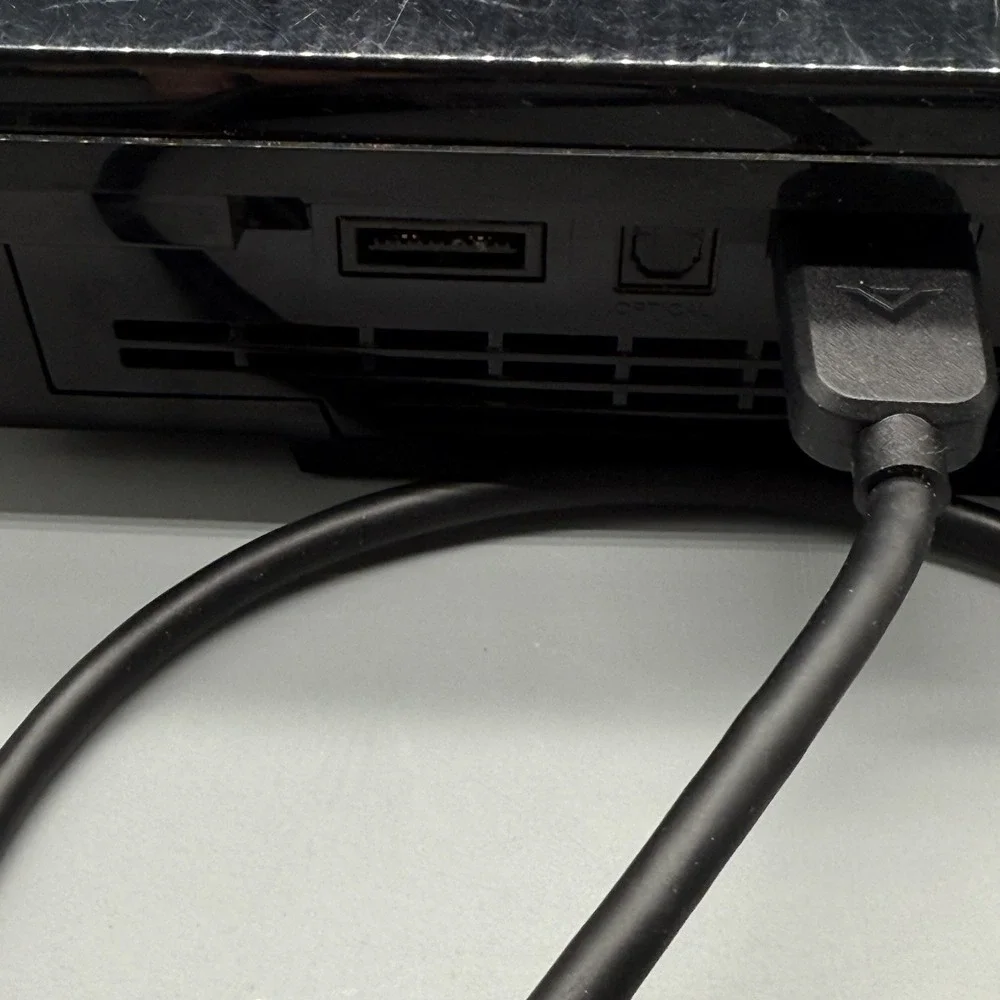Sony PlayStation 3 Fat 80GB PS1 Backwards Compatible Console CECHL01 & Cords